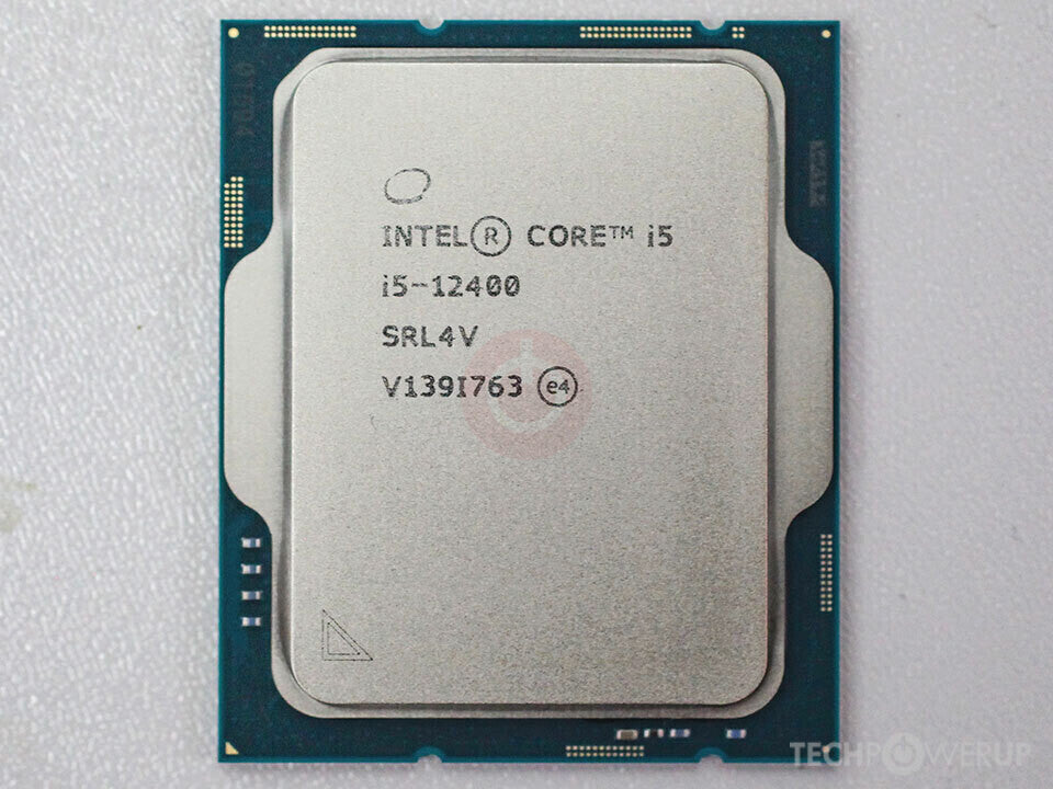 Intel Core i5-12400 Desktop Processor 18M Cache, up to 4.40 GHz LGA 1700 Socket