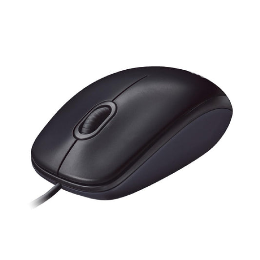 Logitech M90 Wired USB Mouse, 3 yr Warranty, 1000 DPI Optical Tracking, Ambidextrous PC/Mac/Laptop - Black