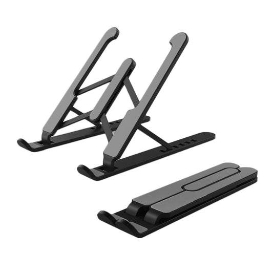 Zebronics-NS1000 Laptop Stand Featuring Foldable Design, Anti-Slip Silicone Rubber Pads, Supports Maximum of 5kgs Weight, 6 Adjustable Levels