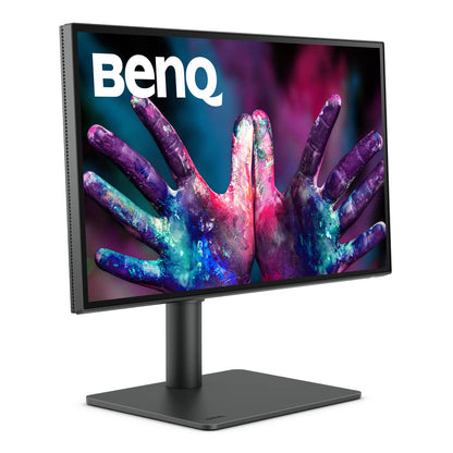 BenQ PD2506Q 25"(63Cm) 2K IPS QHD HDR10 Monitor| 95% P3| 100% sRGB| 100% Rec. 709| Pantone Skintone Validated| Daisy Chain|CAD/CAM|Animation Mode|Color Accurate|Auto Pivot|HDMI|DP|USB-C(65W)(Black)