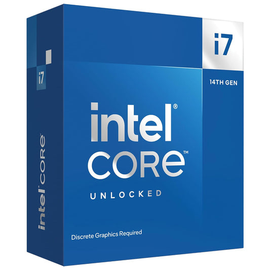 Intel Core I7-14700Kf LGA 1700 New Gaming Desktop Processor 20 Cores (8 P-Cores + 12 E-Cores) - Unlocked