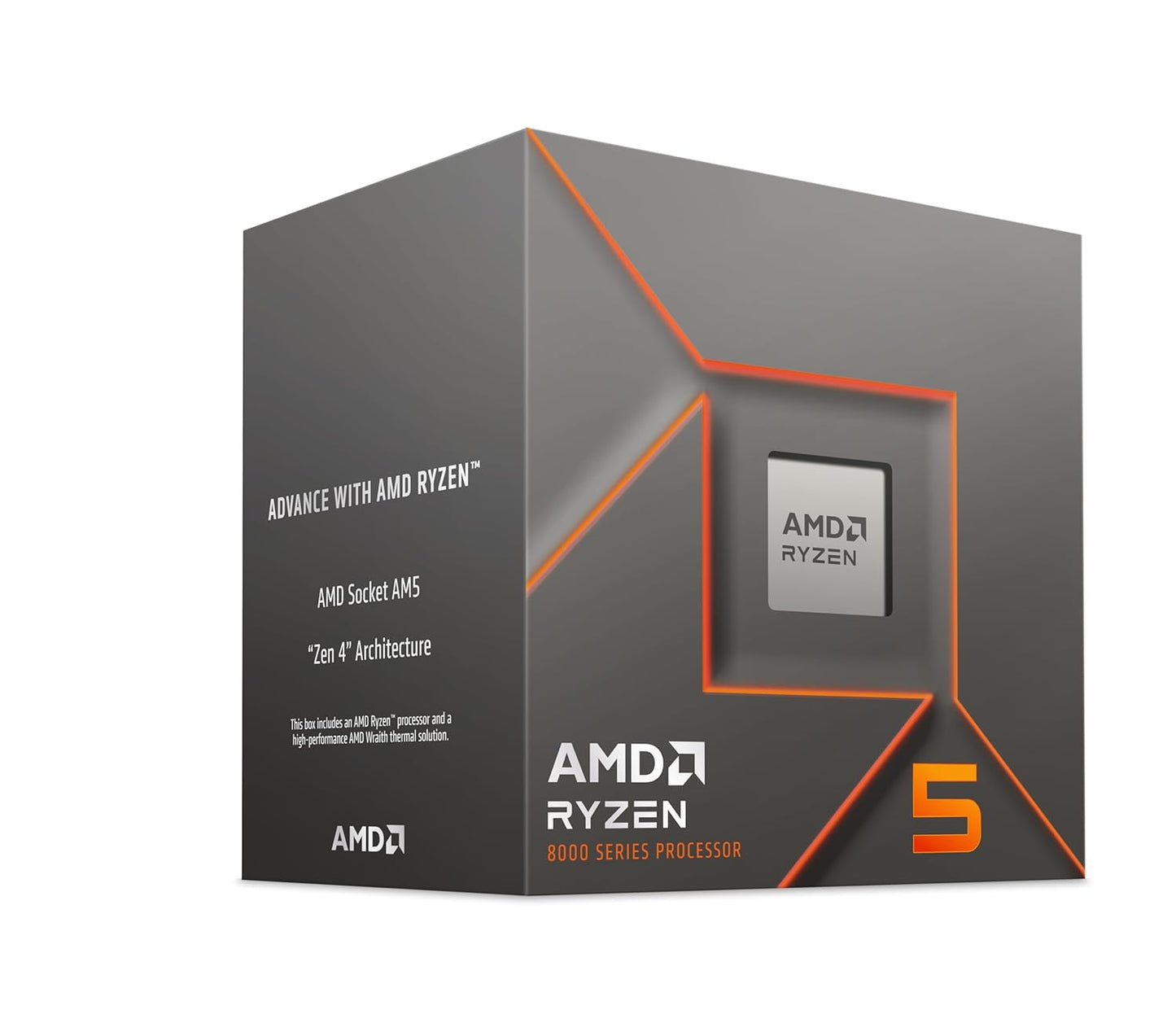 AMD Ryzen 5 8400F Desktop Processor 6 cores 12 Threads 22 MB Cache 4.2 GHz Upto 4.7 GHz AM5 Socket (100-100001591BOX)