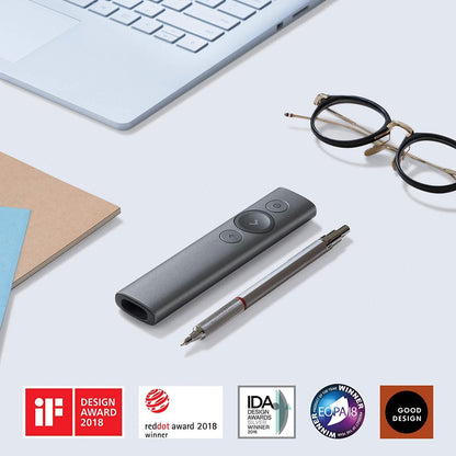 Logitech Spotlight Wireless Presentation Remote, 2.4 Ghz and Bluetooth, USB-Receiver, Digital Laser Pointer, 30-Meter Operating Range, Dual Connectivity, Timer, Pc/Mac/Android/iOS