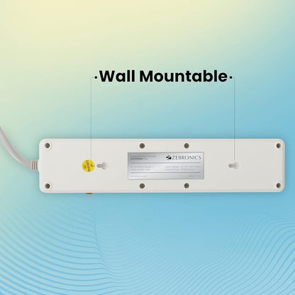 ZEBRONICS Zeb PS5500 Plus Power Strip a 2500 WATTS Power Extension Socket, 4.8m Wire with Universal sockets