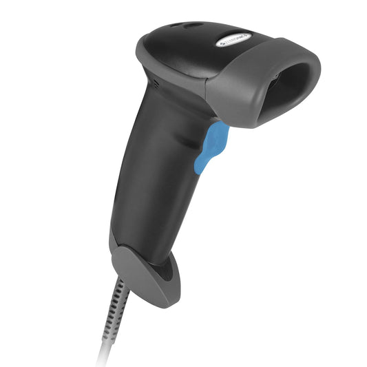 Zebronics, ZEB-BS1H1000 1D Laser handheld barcode scanner supports USB connectivity and comes with an inbuilt buzzer & LED Indicator