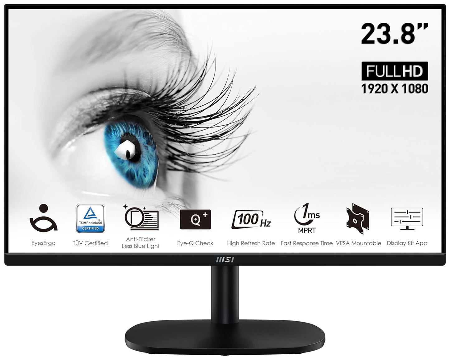 MSI PRO MP245V 23.8 Inch Full Hd LCD Office Monitor