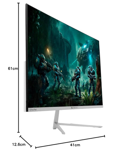 ZEBRONICS A24FHD LED, Gaming Monitor, 24 inch (60.96cm), 300 nits, 165Hz, Slim Design, FHD, 1080p, Wall Mountable, HDMI, DisplayPort, USB Port, Ultra Slim Bezel, Metal stand, Built-in Speakers