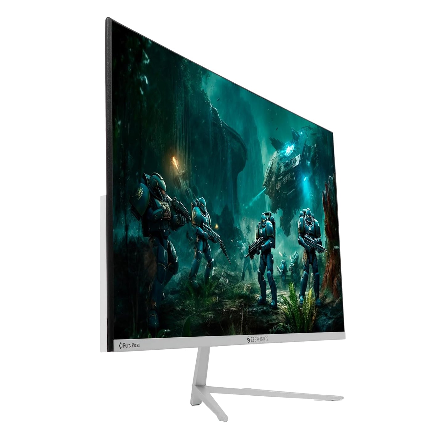 ZEBRONICS A24FHD LED, Gaming Monitor, 24 inch (60.96cm), 300 nits, 165Hz, Slim Design, FHD, 1080p, Wall Mountable, HDMI, DisplayPort, USB Port, Ultra Slim Bezel, Metal stand, Built-in Speakers