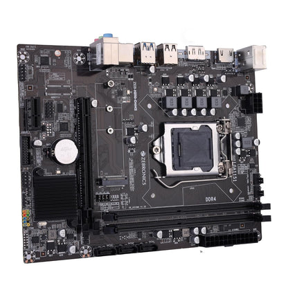 ZEBRONICS H310 D4M2 Micro-ATX Motherboard for LGA 1151 Socket, Supports Intel 8th & 9th Generation Processors, NVMe M.2 Slot, 5.1 Audio, DDR4 2666 MHz, Ports (RJ45 | SATA | USB 3.0 | HDMI | DP)