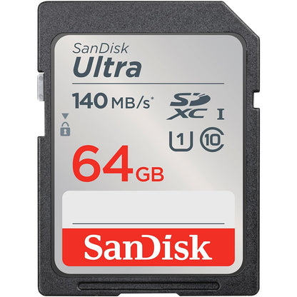 SanDisk Ultra UHS SD Card 140MB/s for DSLR and Mirrorless Cameras, 10Y Warranty