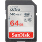 SanDisk Ultra UHS SD Card 140MB/s for DSLR and Mirrorless Cameras, 10Y Warranty