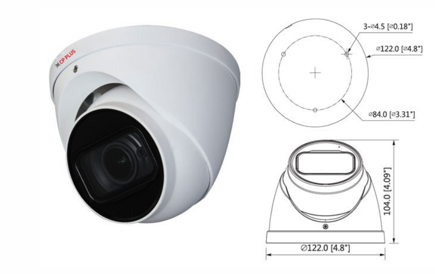 5MP Full HD WDR IR Cosmic Dome Camera - 60Mtr - CP-USC-DA50ZL6C-DS