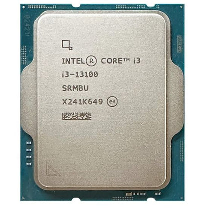 Intel Core i3-13100 Desktop Processor 4 cores (4 P-cores + 0 E-cores) 12MB Cache, up to 4.5 GHz