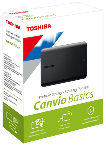 TOSHIBA Canvio Basics 1TB Portable External HDD